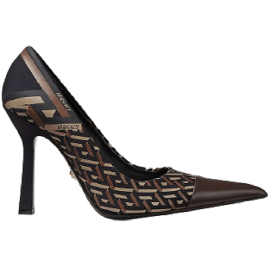 Giày Versace La Greca Signatutre Pumps 1001800-1A01930-5B17V