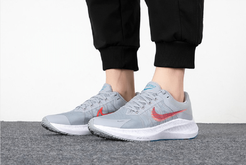 Giày Nike Winflo 8 'Wolf Grey Bright Crimson' CW3419-004 - Ảnh 7