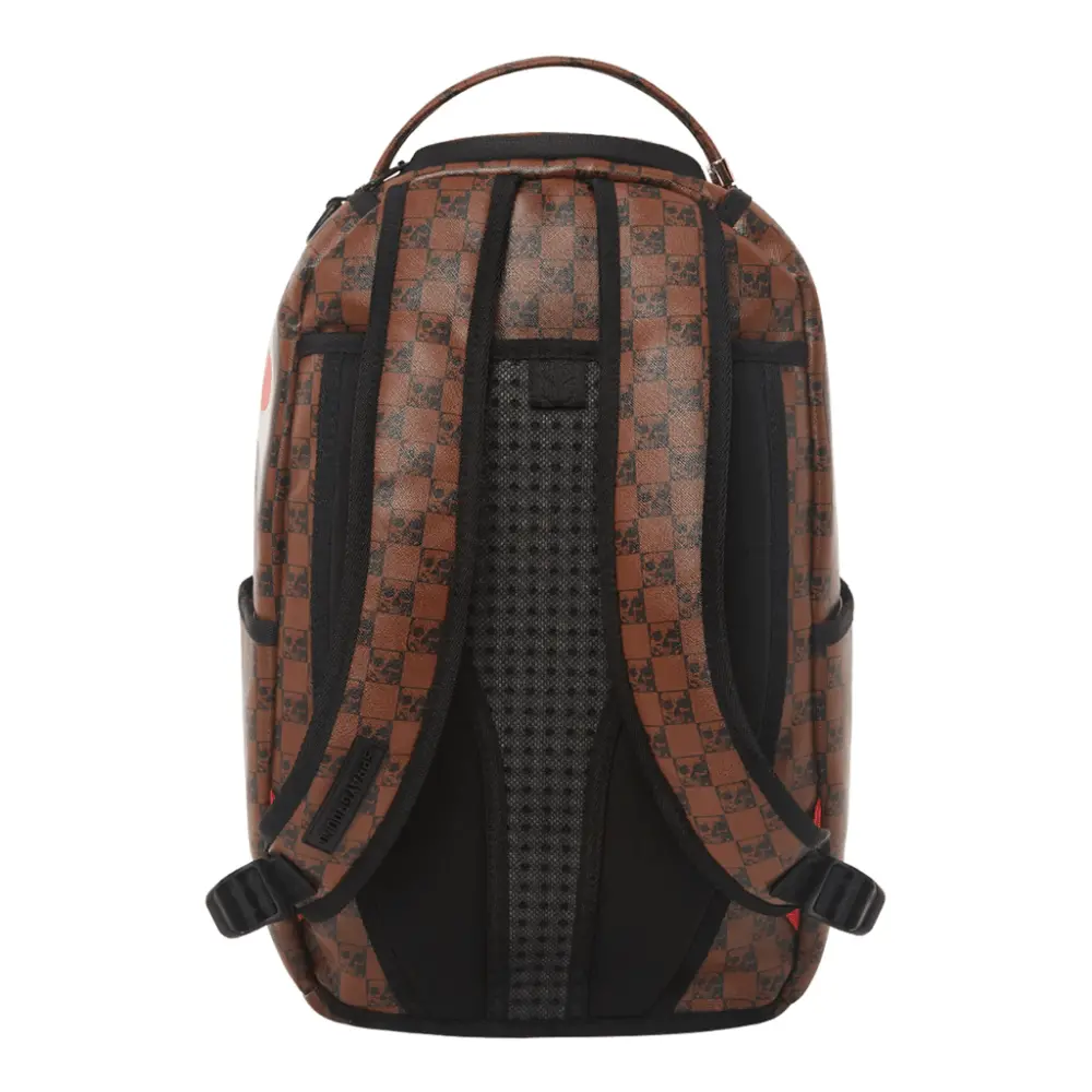 Balo Sprayground Skull Check In Paris Brown 910B3554NSZ - Ảnh 5