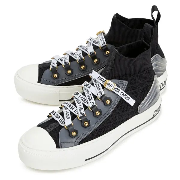 Giày Walk'n' Dior Sneaker Black Cannage Technical Mesh KCK276NKR-S900 - Ảnh 4