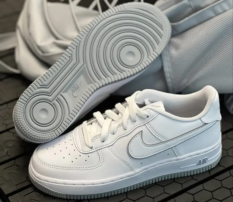 Giày Nike Air Force 1 Low GS 'White Wolf Grey' DX5805-100 - Ảnh 8