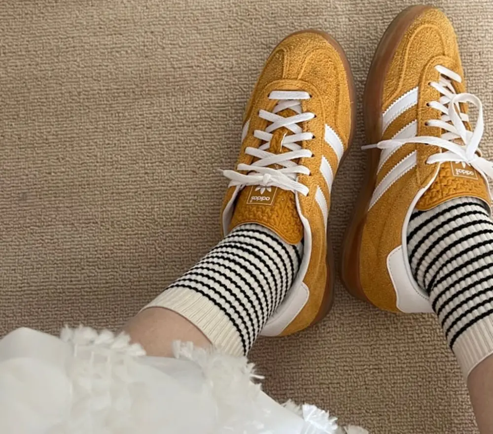 Giày Adidas Gazelle Indoor 'Orange Peel White' HQ8716 - Ảnh 3