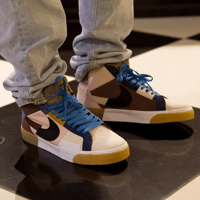 Giày Nike Zoom Blazer Mid Premium SB 'Dark Wine' DA8854-600 - Ảnh 6