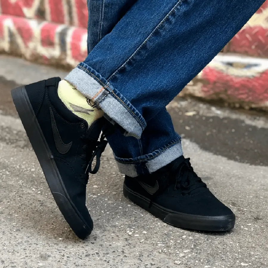Alternative view of Giày Nike SB Chron 2 Canvas ‘Triple Black’ DM3494-002