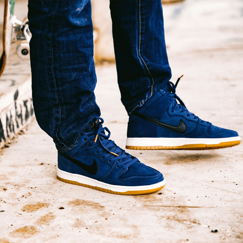 Giày Nike SB Dunk High Pro ISO SB Orange Label Midnight Navy CI2692-401 - Ảnh 3