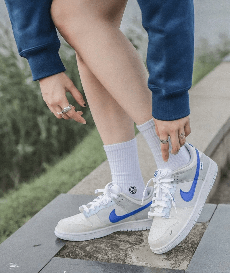 Giày Nike Dunk Low 'Ivory Hyper Royal' FB1843-141 - Ảnh 4