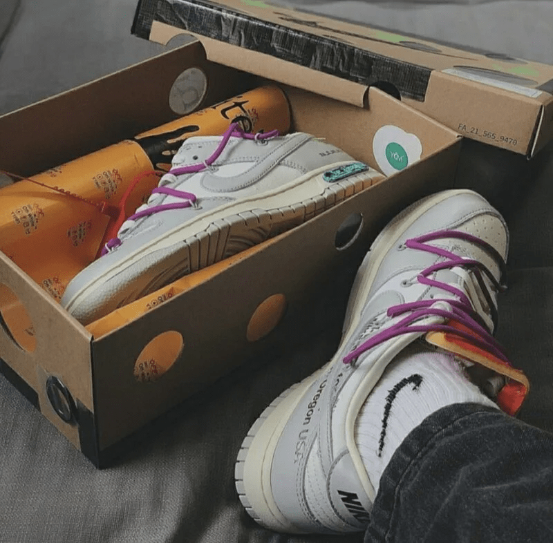 Giày Nike Off-White x Dunk Low 'Lot 45 of 50' DM1602-101 - Ảnh 3