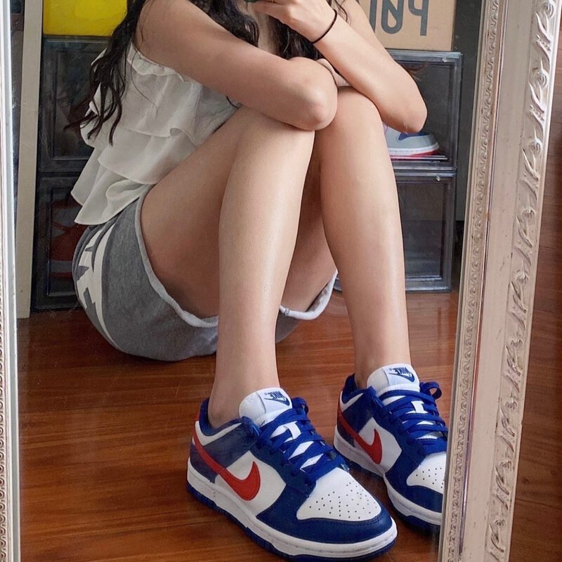 Giày Nike Dunk Low White and University Red 'Multicolor' DD1503-119 - Ảnh 5