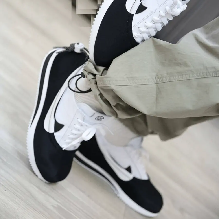 Giày Nike Cortez SP CLOT CLOTEZ Yin Yang 'Black White' DZ3239-002 - Ảnh 3