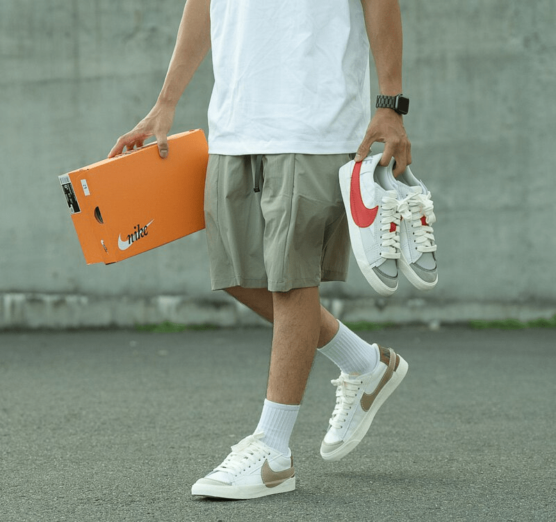 Giày Nike Blazer Low 77 Jumbo 'Khaki Hazel Rush' DZ2772-121 - Ảnh 9