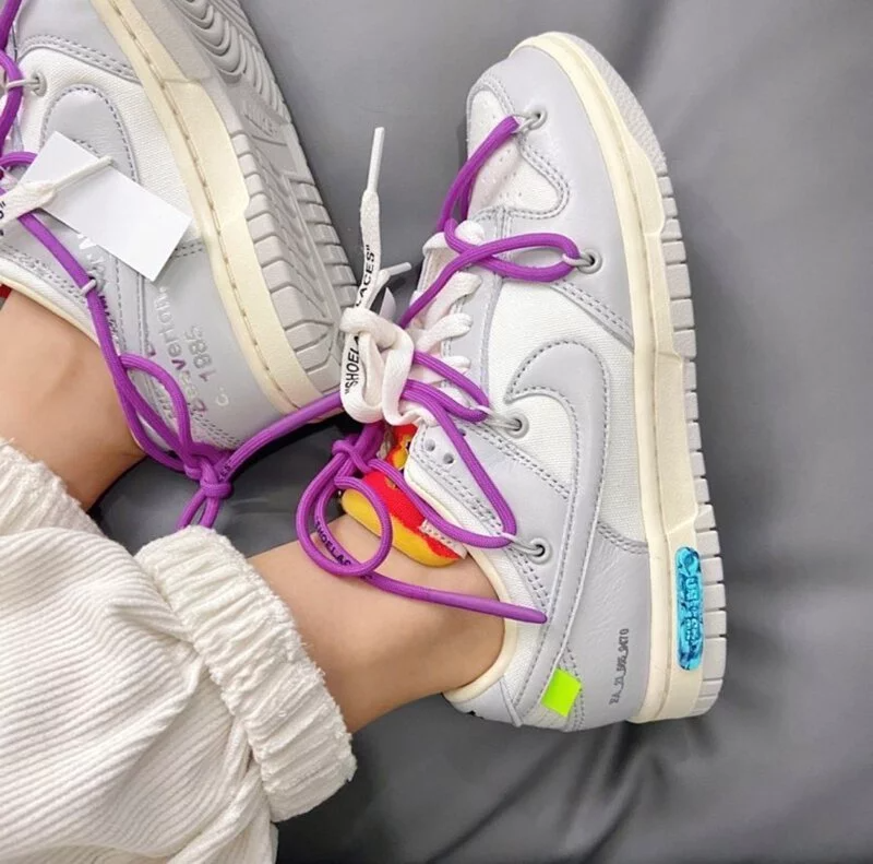 Giày Nike Off-White x Dunk Low 'Lot 45 of 50' DM1602-101 - Ảnh 2