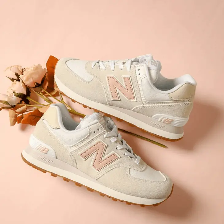 Giày New Balance Wmns 574 Sea Salt Rose WL574NR2 - Ảnh 7