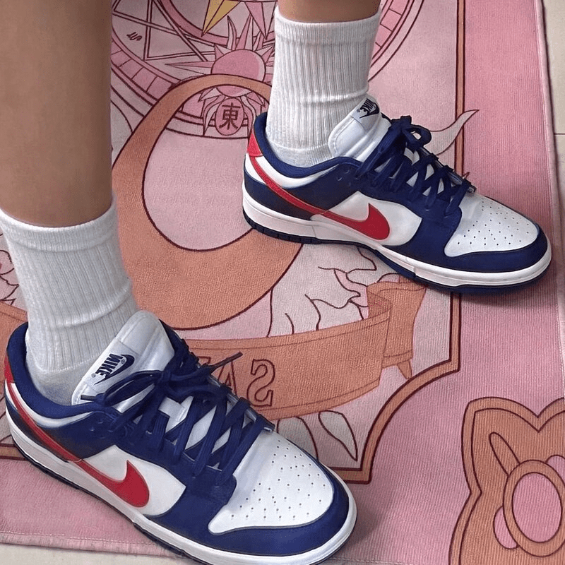 Giày Nike Dunk Low White and University Red 'Multicolor' DD1503-119 - Ảnh 4