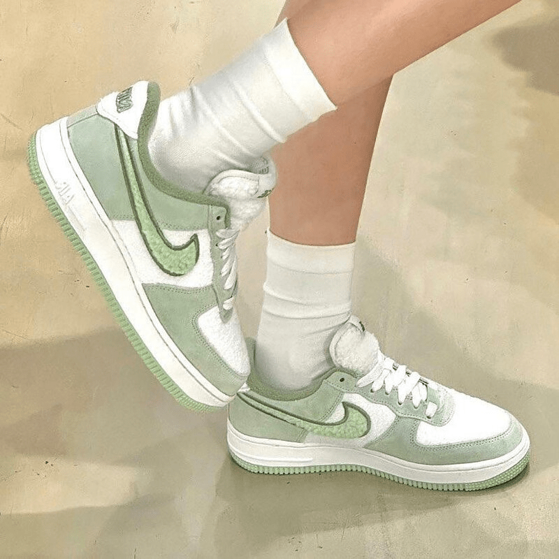 Giày Nike Air Force 1 'Fleece Honeydew' FB1872-030 - Ảnh 6