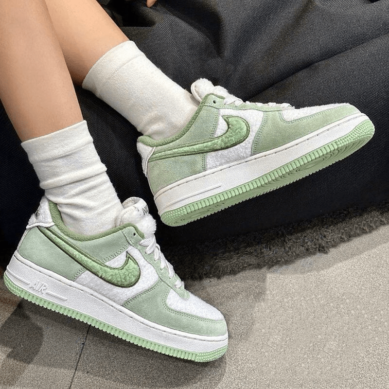 Giày Nike Air Force 1 'Fleece Honeydew' FB1872-030 - Ảnh 5