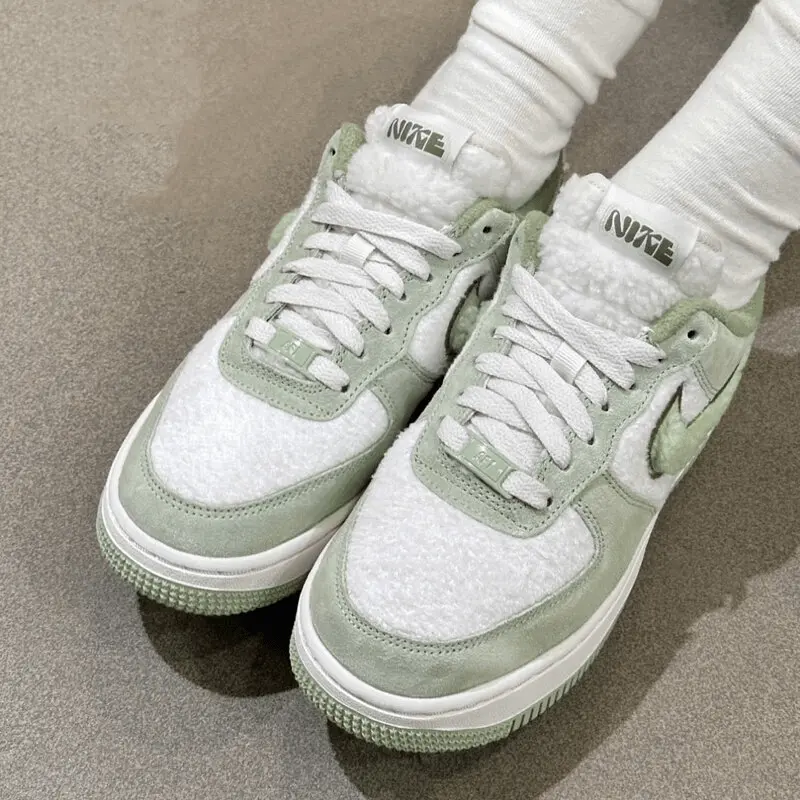 Giày Nike Air Force 1 'Fleece Honeydew' FB1872-030 - Ảnh 4