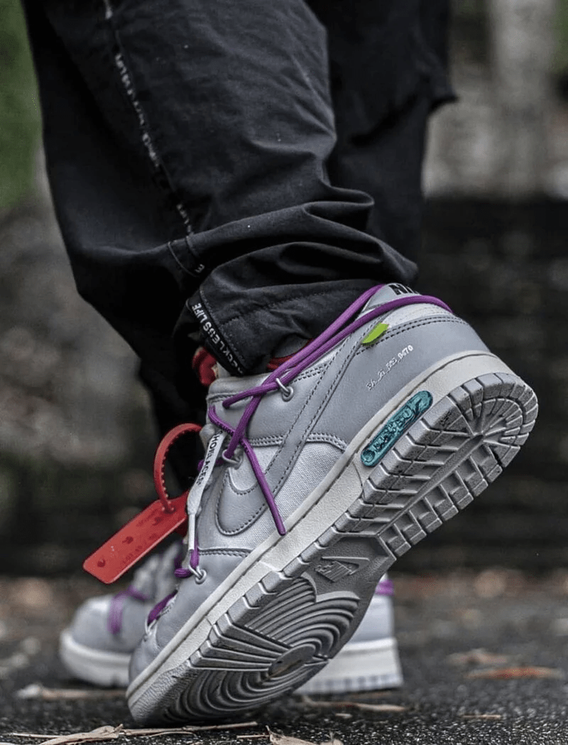 Giày Nike Off-White x Dunk Low 'Lot 45 of 50' DM1602-101 - Ảnh 4