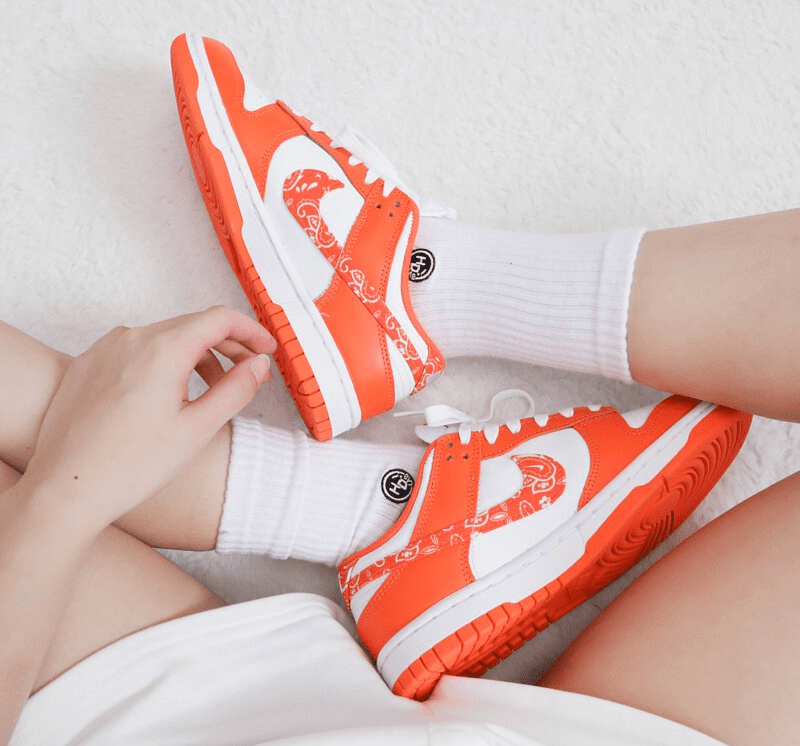Giày Nike Dunk Low Essential 'Paisley Pack Orange' DH4401-103 - Ảnh 9