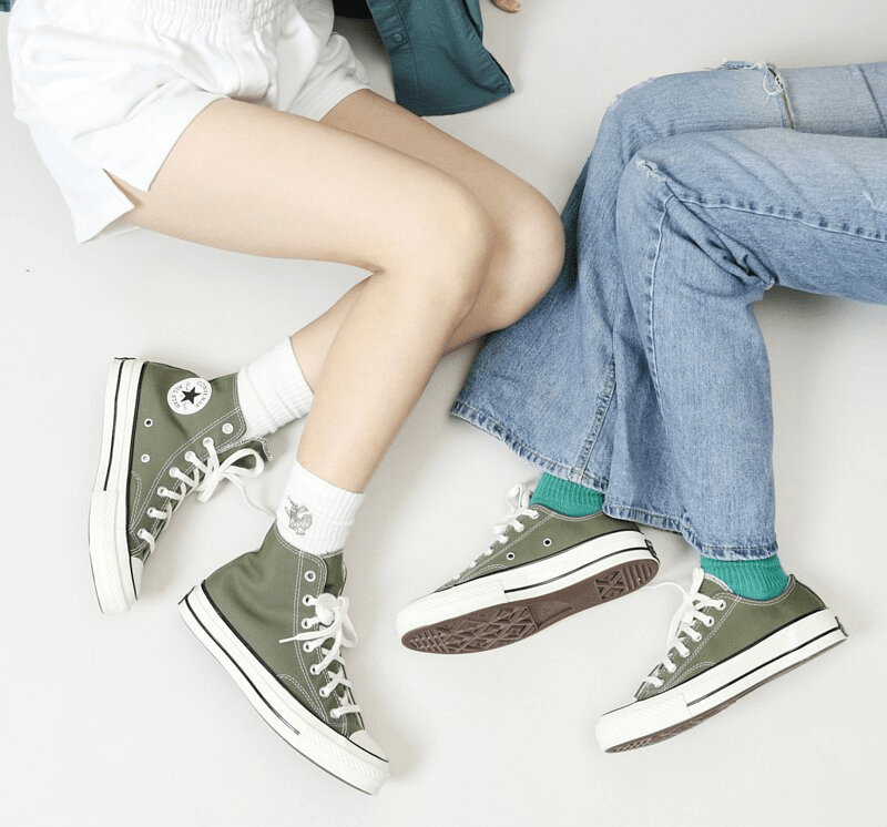 Giày Converse Chuck 70 Canvas 'Green Beige' A00754C - Ảnh 4