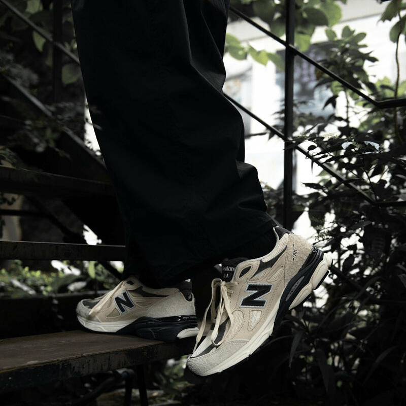 Giày New Balance 990v3 Made in USA ‘Moonbeam Macadamia Nut’ M990AD3 - Ảnh 4