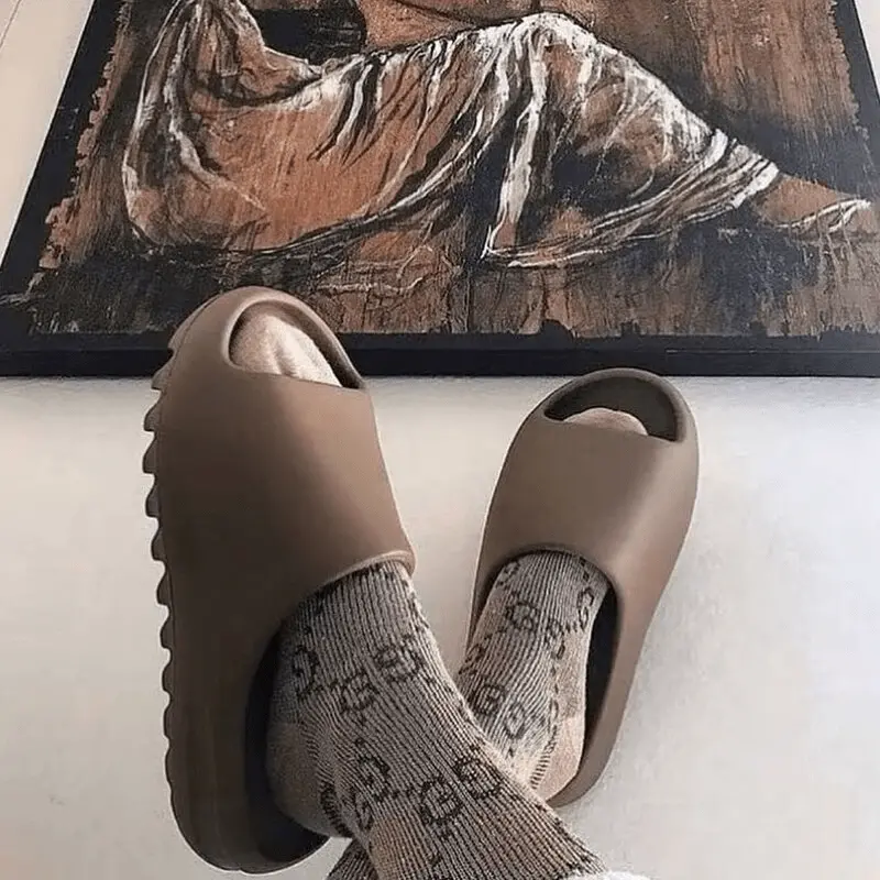 Dép Adidas Yeezy Slide 'Flax' FZ5896 - Ảnh 3