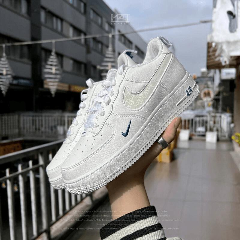 Giày Nike Air Force 1 '07 LV8 'White Dark Marina Blue' FB8971-100 - Ảnh 3