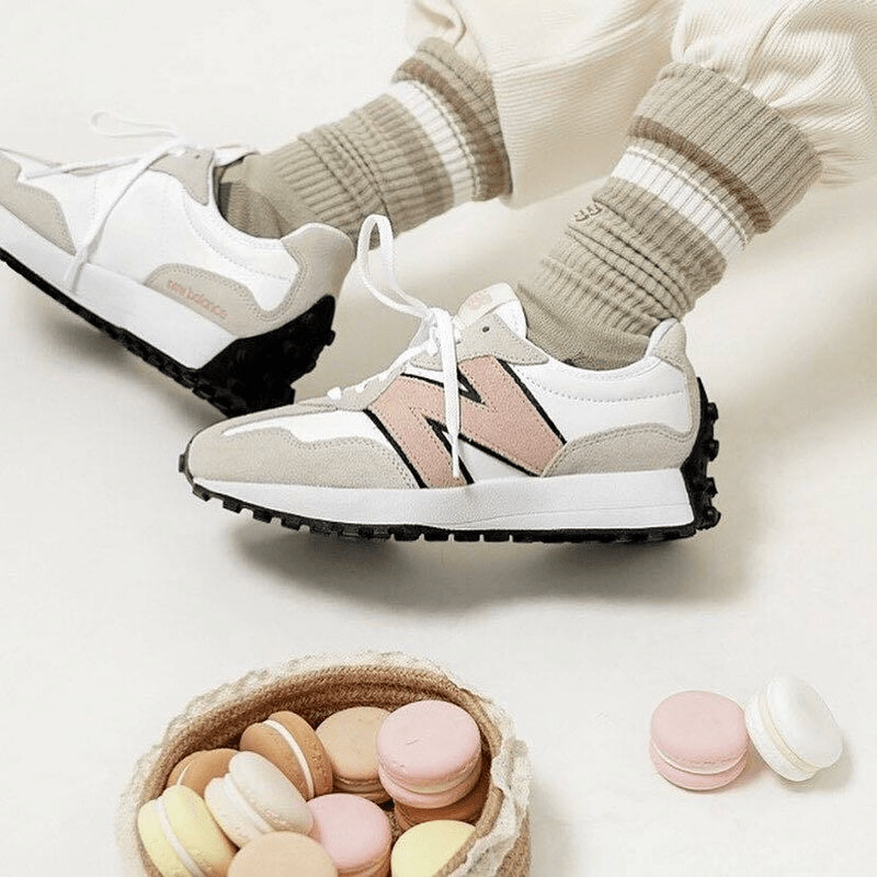 Giày New Balance 327 'White Pink Haze' WS327LR - Ảnh 3