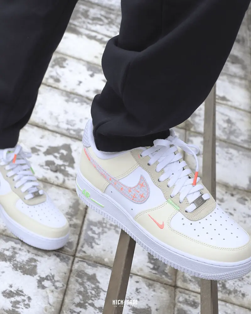 Giày Nike Air Force 1 Low Just Do It 'White Tan' FB1852-111 - Ảnh 6