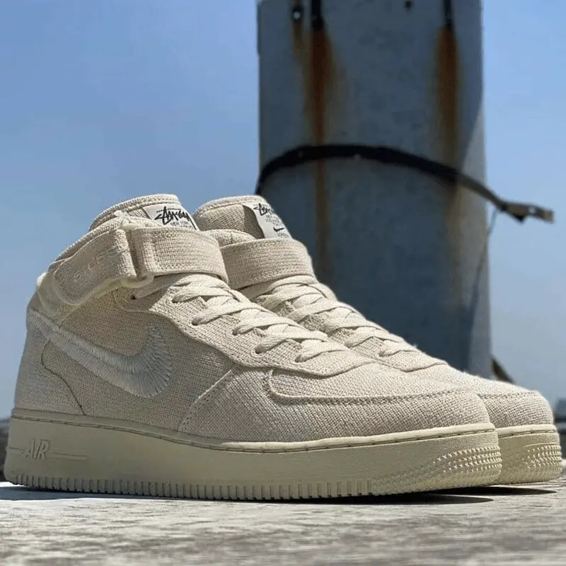 Giày Nike Air Force 1 Mid 'Stussy Fossil' DJ7841-200 - Ảnh 3