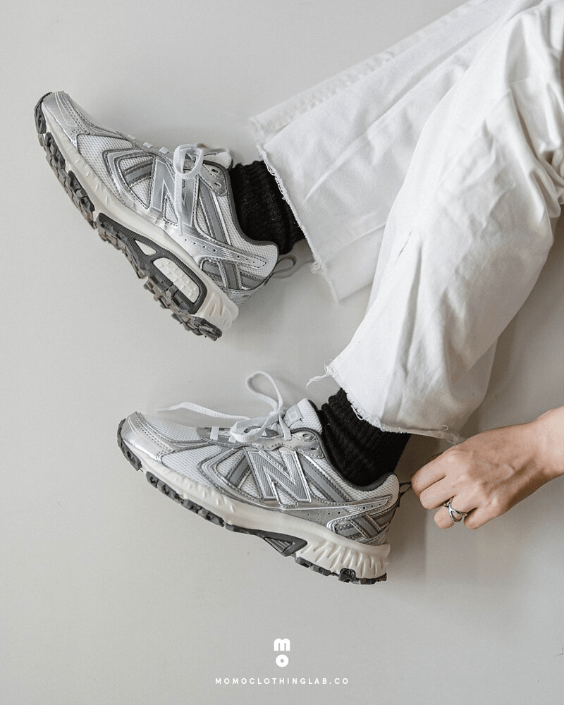 Giày New Balance 410v5 'White Silver' MT410KM5 - Ảnh 6