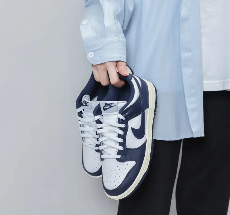 Giày Nike Wmns Dunk Low 'Vintage Navy' DD1503-115 - Ảnh 6