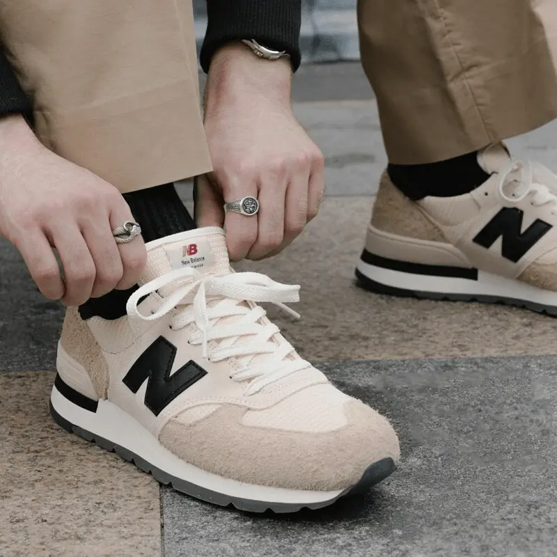 Alternative view of Giày New Balance 990v1 MiUSA Teddy Santis 'Macadamia Nut' M990AD1