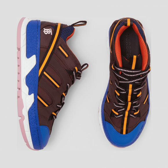 Giày Burberry Nylon Mesh Union 'Coffee Blue' 80156801 - Ảnh 3