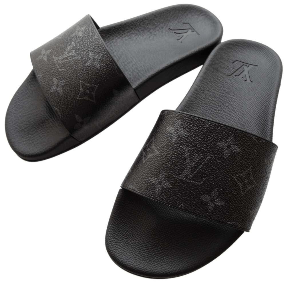 Dép Louis Vuitton Waterfront Mules 'Black' 1A3PRQ - Ảnh 4