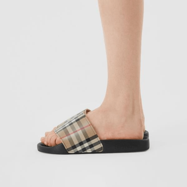 Dép Burberry Vintage Check 'Beige' 80242321 - Ảnh 4