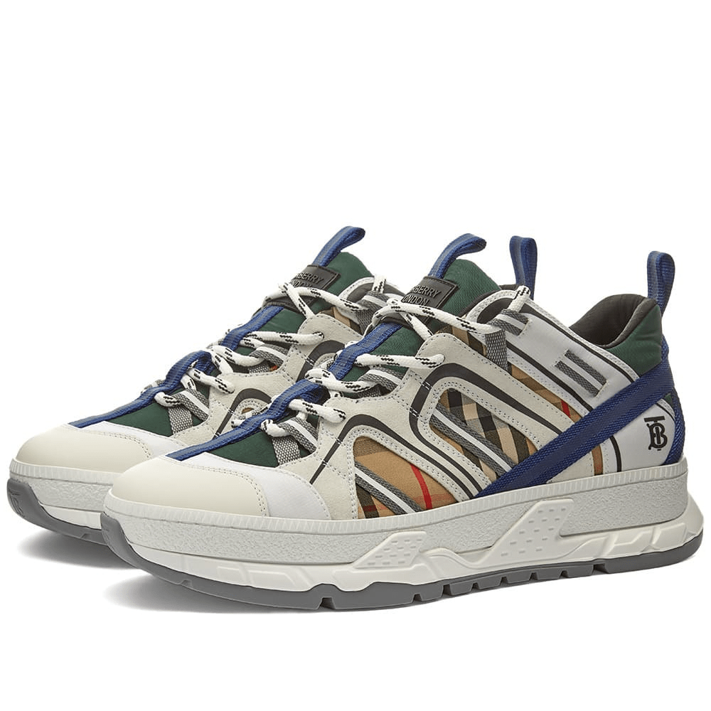 Giày Burberry Suede Vintage Check and Nylon Union 80273221 - Ảnh 4