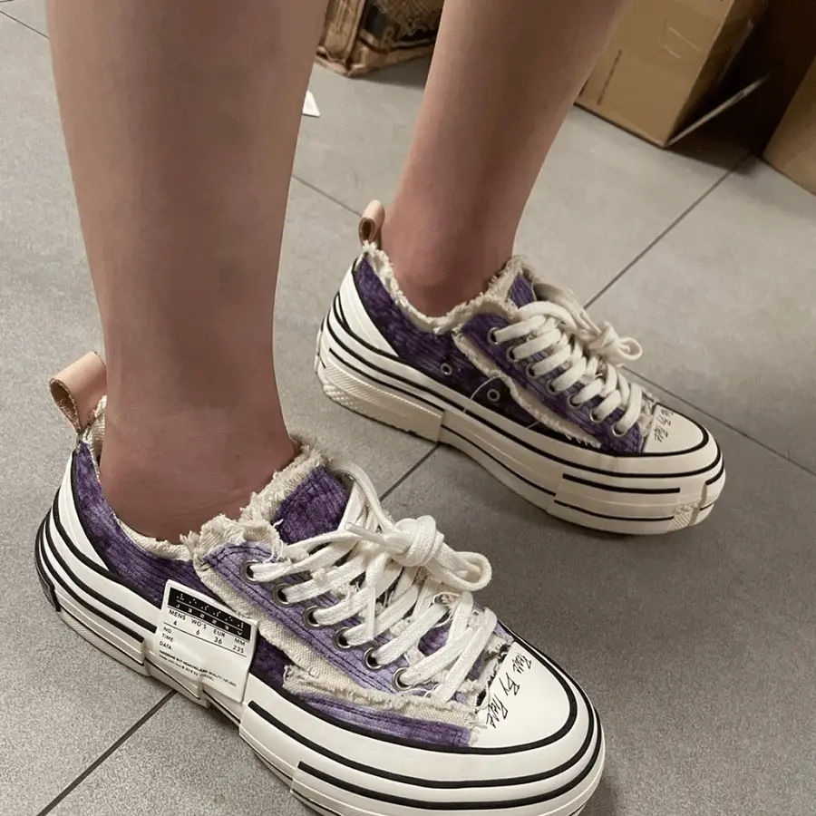 Giày XVESSEL G.O.P. Lows Corduroy Purple Tie-dye S21X15P - Ảnh 5