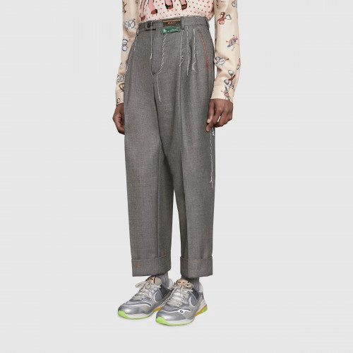 Giày Gucci Ultrapace Silver Metallic 587242-HQK20-8166 - Ảnh 4