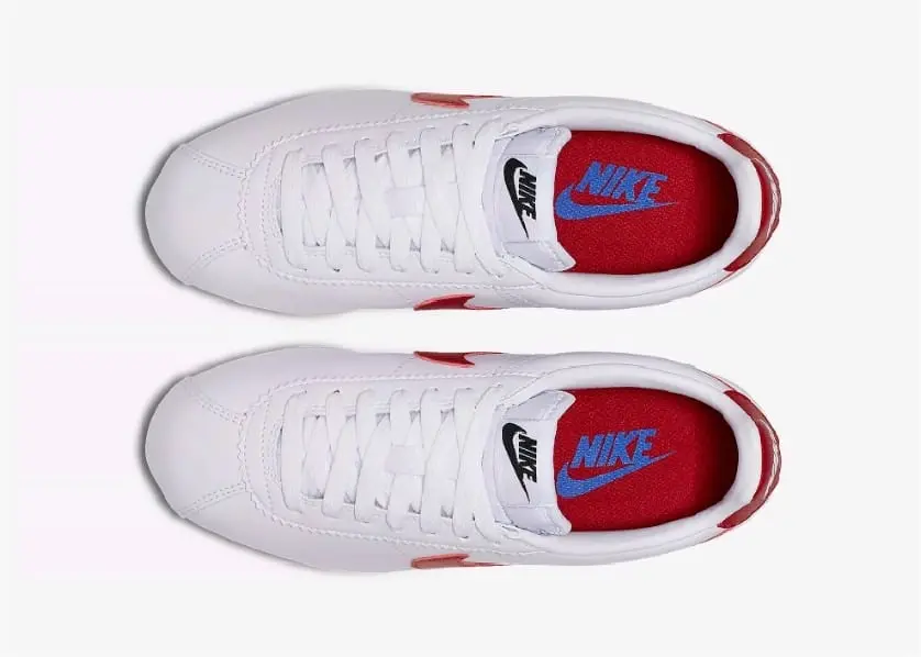 Giày Nike Classic Cortez Leather 'White Red' 807471-103 - Ảnh 3
