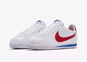 Alternative view of Giày Nike Classic Cortez Leather 'White Red' 807471-103