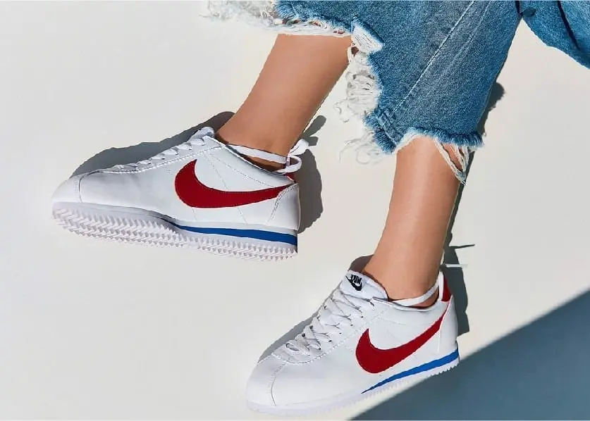 Giày Nike Classic Cortez Leather 'White Red' 807471-103 - Ảnh 5