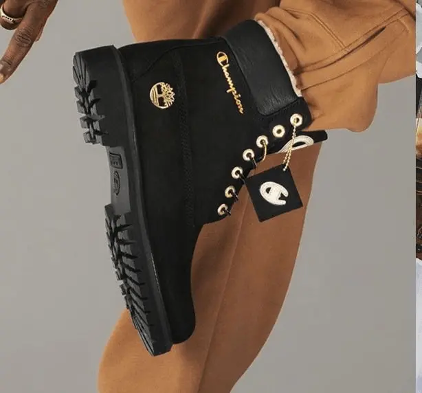 Giày Timberland Champion x 6 Inch Premium WP Warm Lined 'Black' TB0A1UD3-001 - Ảnh 3