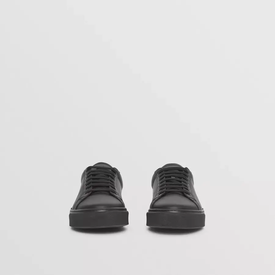 Giày Burberry Stripe Detail Leather 'Black' 80421721 - Ảnh 3