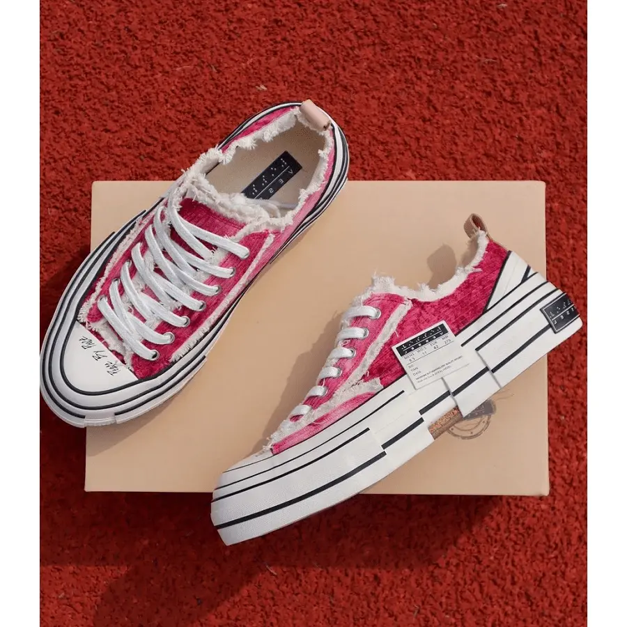 Giày xVESSEL G.O.P Lows Corduroy Red S21X015R - Ảnh 7