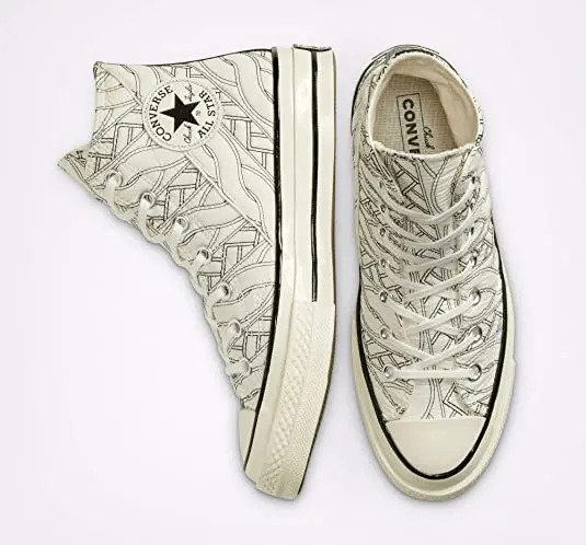 Giày Converse Chuck 70 High 'Runway Cable Egret Black' 568674C - Ảnh 4