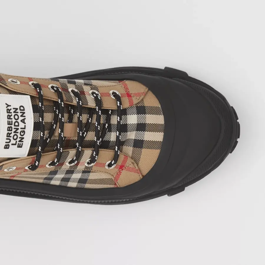 Giày Burberry Vintage Check Cotton Arthur 'Archive Beige' - Ảnh 3