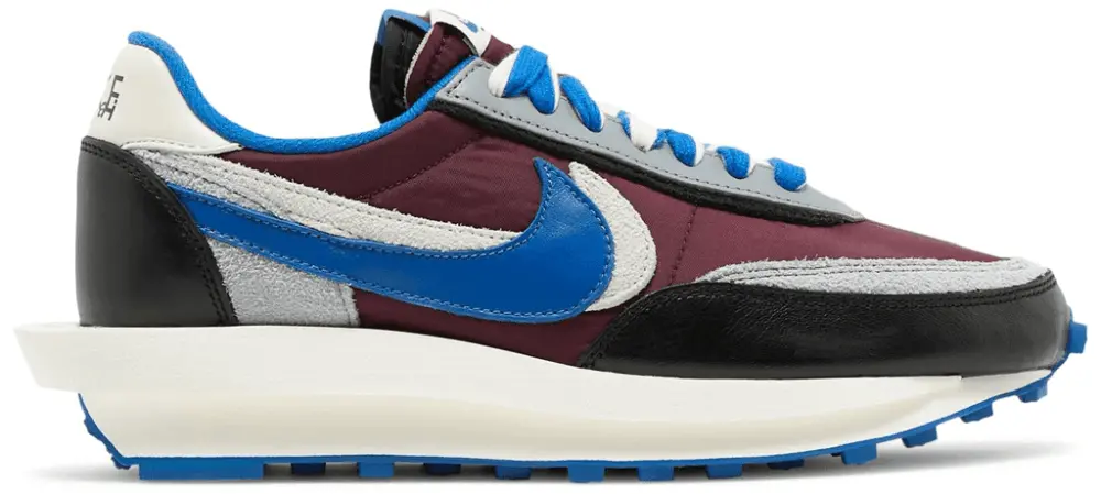 Giày Nike Sacai x Undercover x LDWaffle 'Maroon Team Royal' DJ4877-600