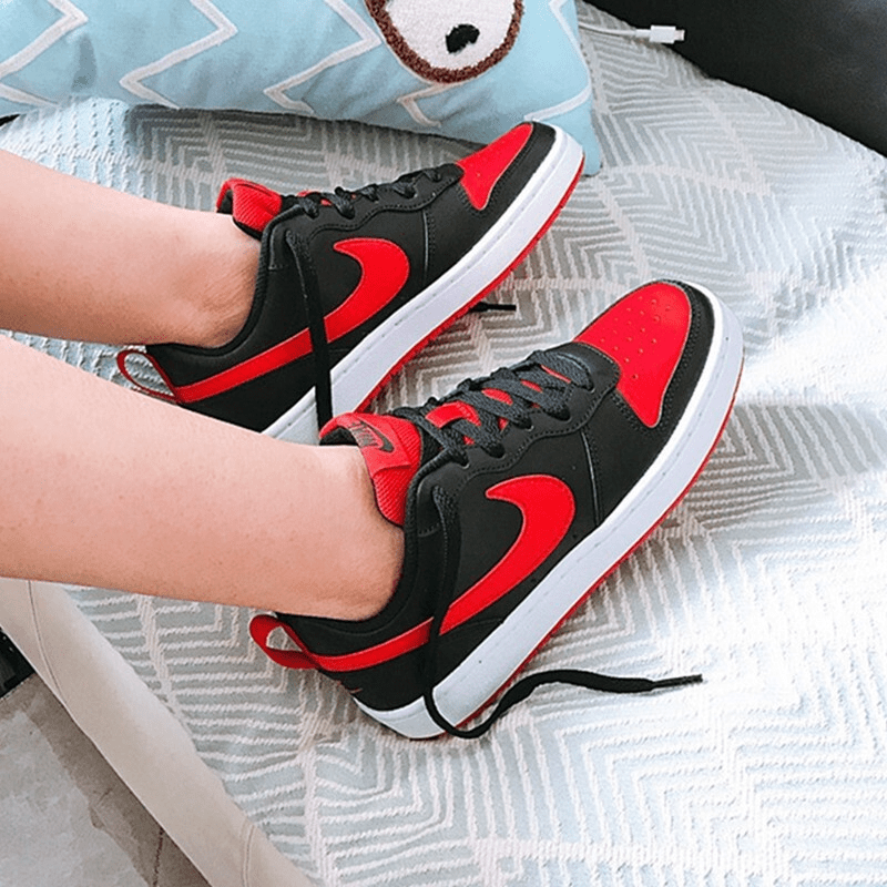 Giày Nike Court Borough Low 2 GS 'Bred' BQ5448-007 - Ảnh 3