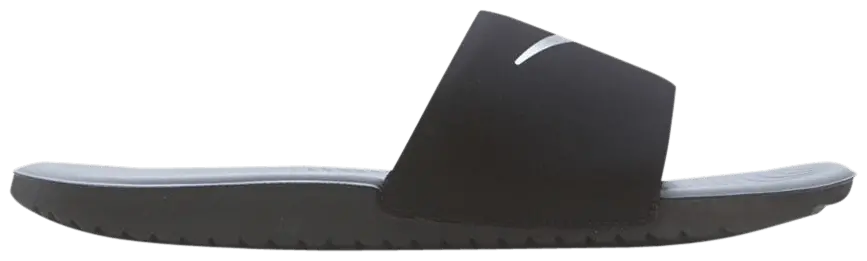 Dép Nike Kawa Slide 'Black Metallic Silver' 819352-009