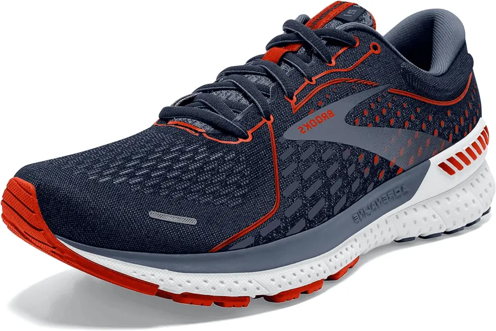 Giày Brooks Adrenaline Gts 21 Wide EU 42 Navy Red Clay 1103492E-452 - Ảnh 3